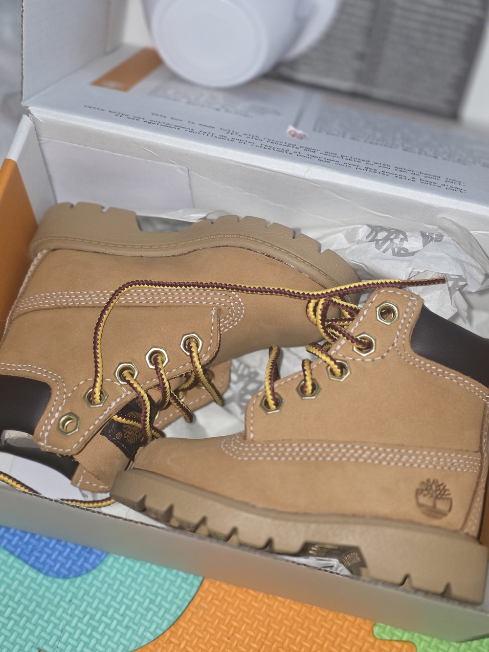 Timberland Kids Tan/Nubuck Lace-Up Work Boots